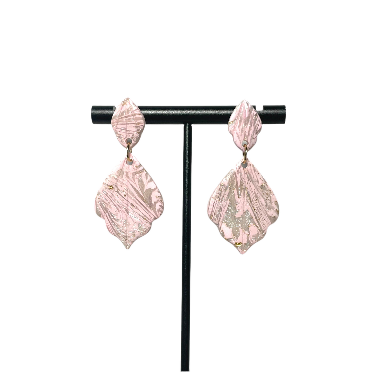 Marbled Rosé Studs