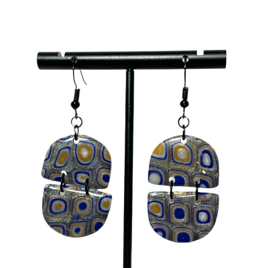 Silver Retro Half-Moons