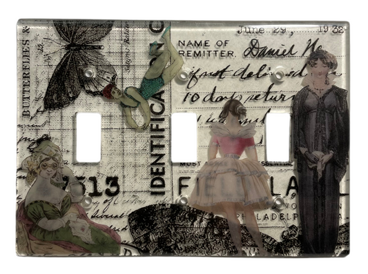 Girl Bright Triple Light Switch Cover