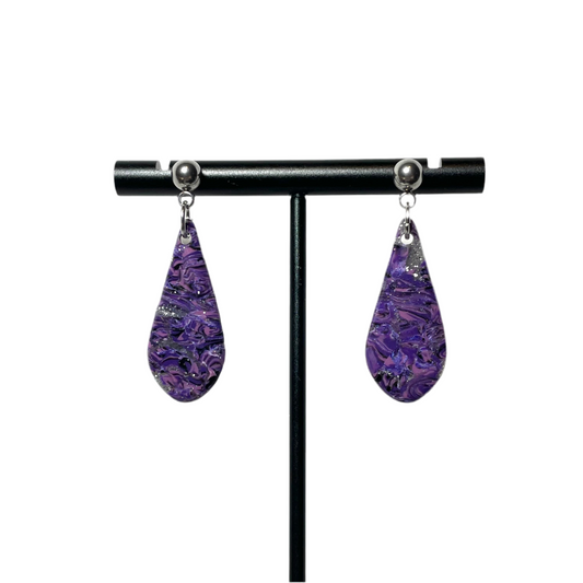 Purple Storm Ball Studs