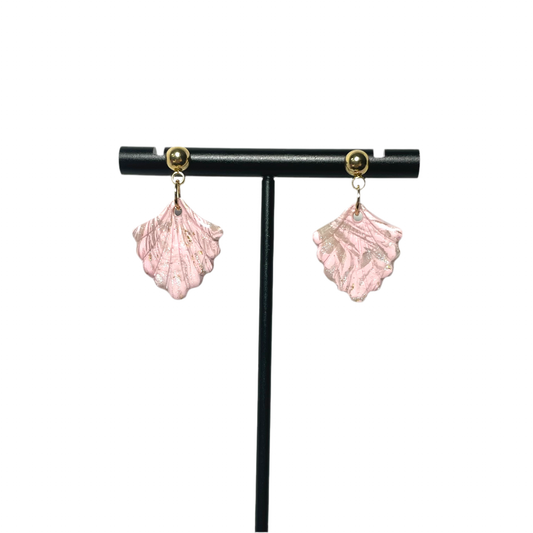 Marbled Rosé Ball Studs