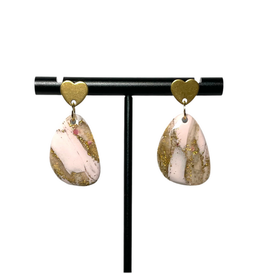 Loving You is Easy - Heart Studs